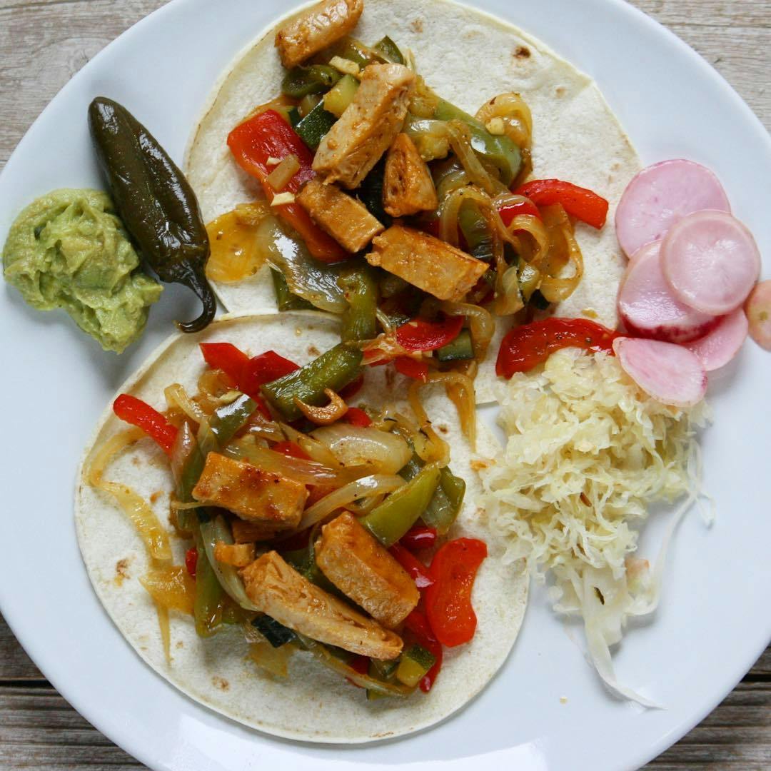 Tacos veganos recipe image