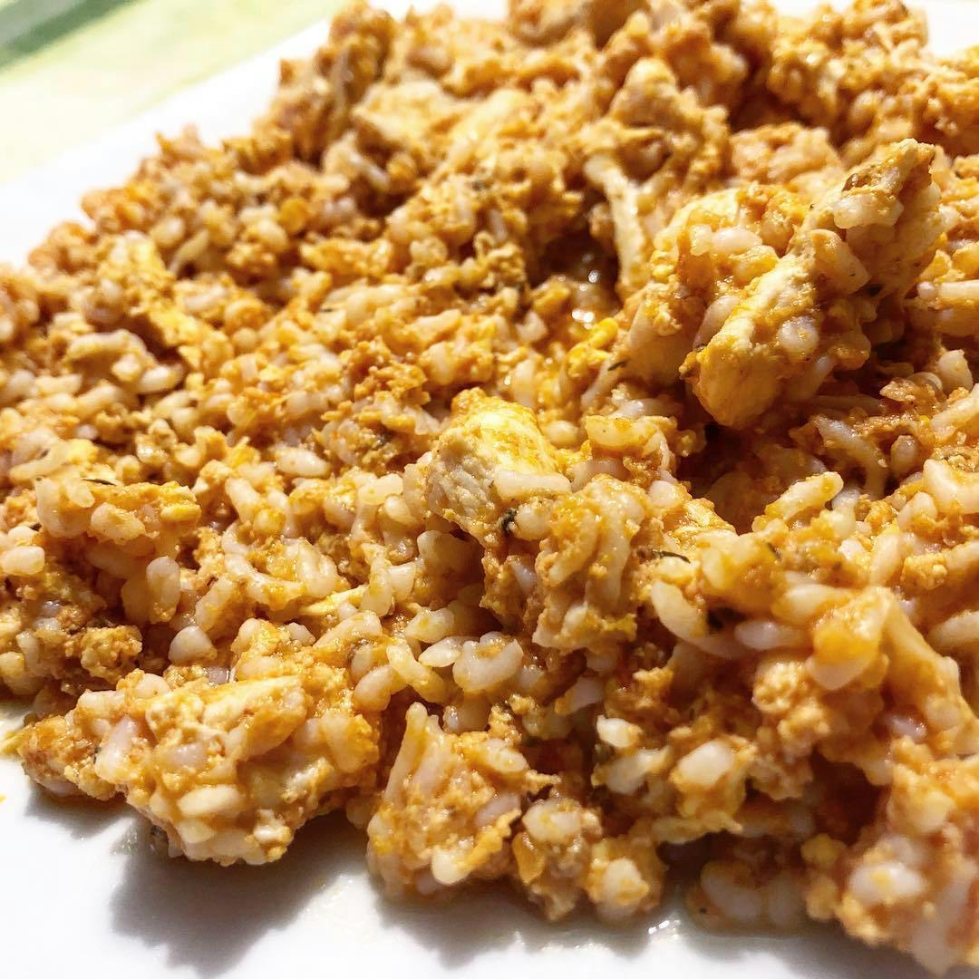 Falso arroz de Konjac recipe image